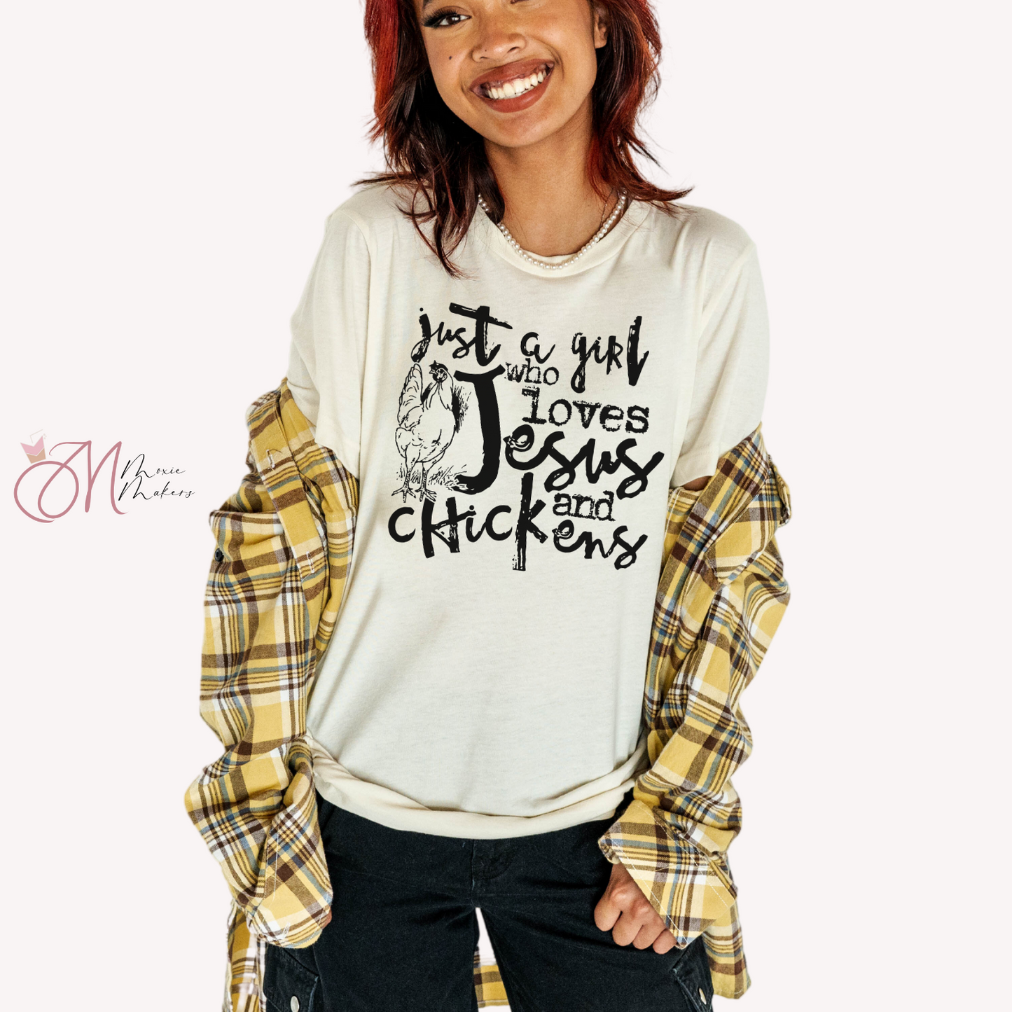 Jesus and Chickens Tee