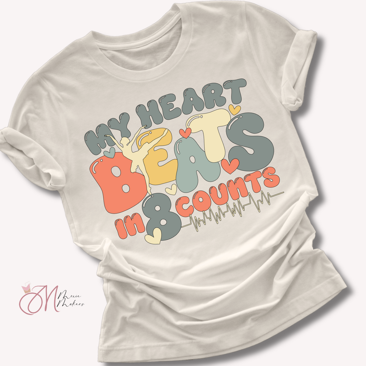 Heart Beats in Eight Counts Tee