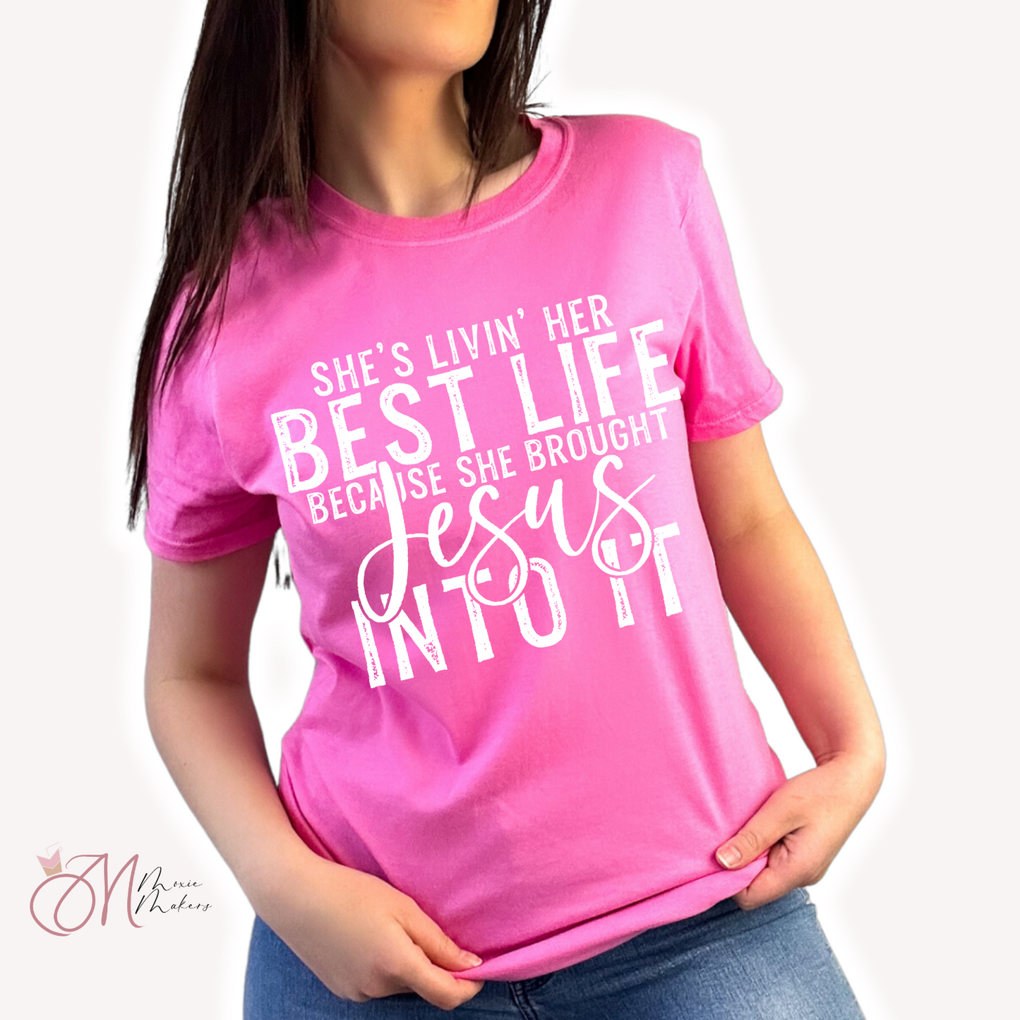 She Brought Jesus Into It Tee