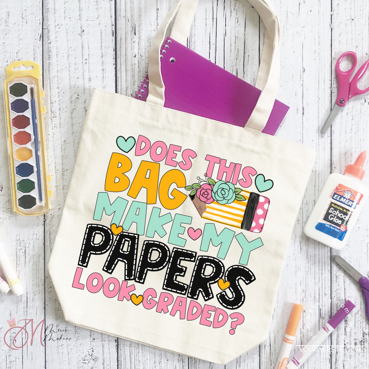 Make My Papers Look Graded Tote Bag