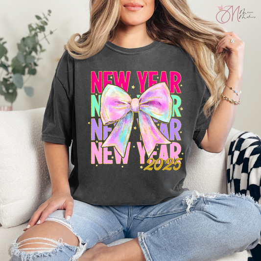 New Year Bow Tee