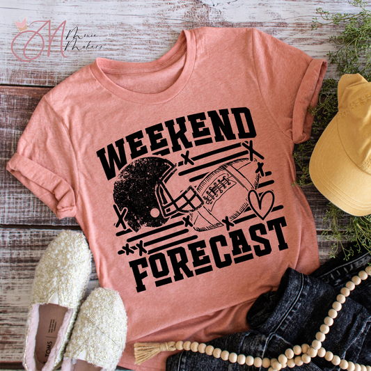 Weekend Forecast Football Tee